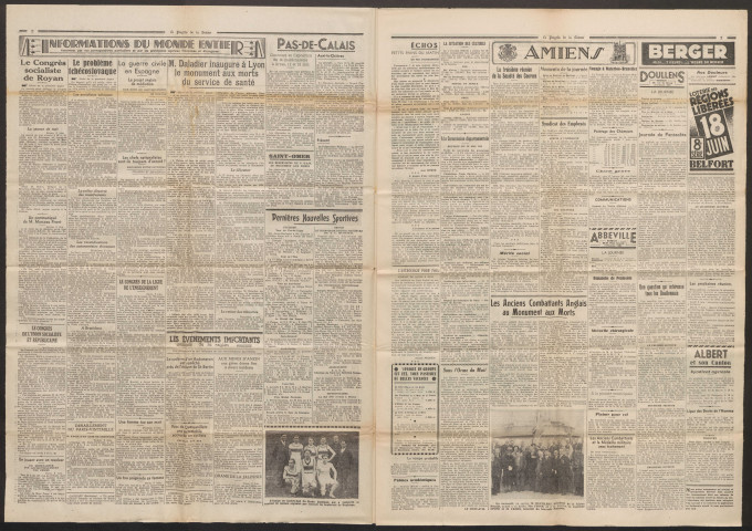 Le Progrès de la Somme, numéro 21445, 6 juin 1938