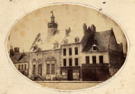 La place de l'hôtel de ville photographiée par Rogier, le 2 juillet 1865
