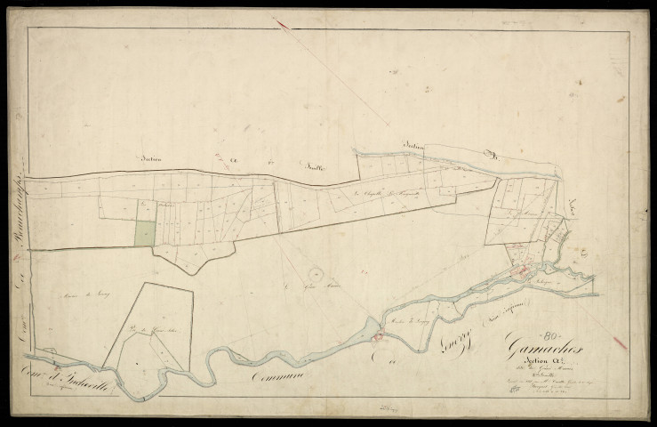 Plan du cadastre napoléonien - Gamaches : Grand Marais (Le), A2