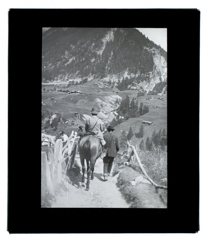 (Suisse) route de Zermatt retour du lac Noir - juillet 1903