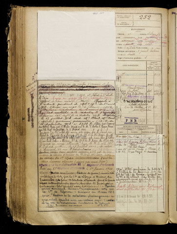 Wasse, Alphonse Edouard, né le 09 novembre 1889 à Amiens (Somme), classe 1909, matricule n° 252, Bureau de recrutement d'Amiens