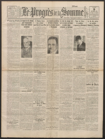 Le Progrès de la Somme, numéro 18638, 9 septembre 1930