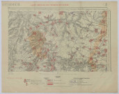 Montdidier. Ministère des Régions libérées : carte spéciale des régions dévastées, établies sur cartes d'état-major type 1889, révision 1914
