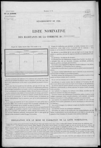 Recensement de la population : Dernancourt