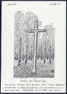 Crécy-en-Ponthieu : calvaire, simple croix de bois - (Reproduction interdite sans autorisation - © Claude Piette)
