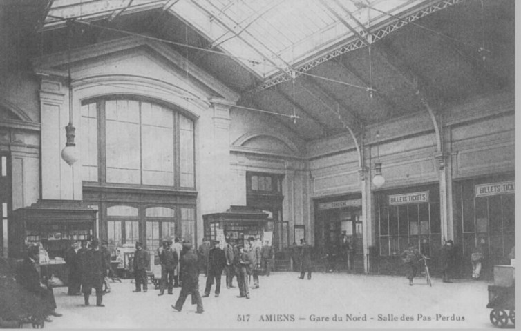 Amiens. Gare du nord - Salle des Pas-Perdus