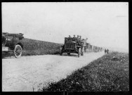 Région de Montdidier. Convoi de soldats en août 1918
