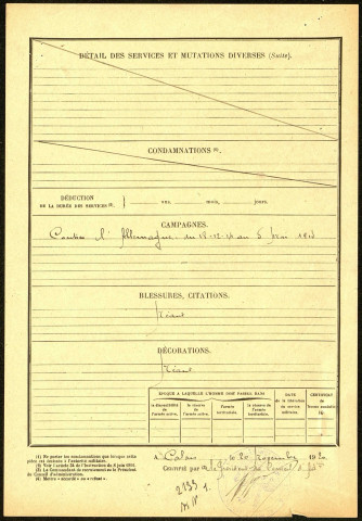Calippe, Joseph Théophile, né le 26 septembre 1895 à Saleux (Somme), classe 1915, matricule n° 420, Bureau de recrutement d'Amiens
