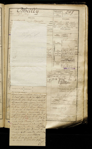 Dheilly, Virgile Joseph, né le 09 mars 1889 à Canaples (Somme), classe 1909, matricule n° 247, Bureau de recrutement d'Abbeville