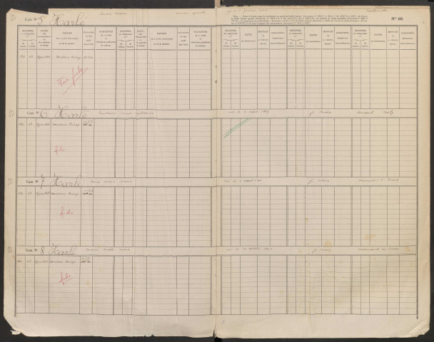 Répertoire des formalités hypothécaires, du 27/06/1919 au 25/11/1949, registre n° 025 (Conservation des hypothèques de Montdidier)