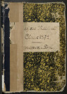 Péronne : liste des matricules n° 451 à 1565 de la classe 1872 et n° 3603 à 3699 concernant les ajournés en 1873 qui, en 1874, ont été compris dans une des 4 premières parties de la liste