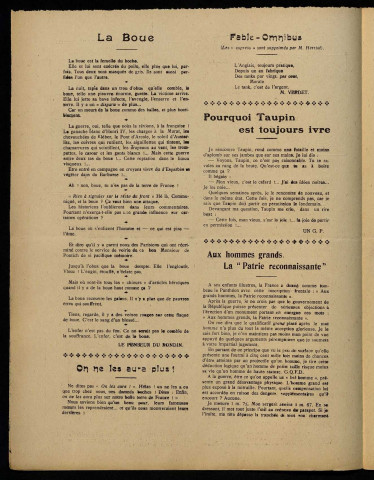 LE BOCHOFAGE. ORGANE ANTICAFARDEUX, KAISERICIDE ET EMBUSCOPHOBE