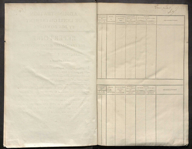 Répertoire des formalités hypothécaires, du 28/05/1816 au 07/10/1816, registre n° 071 (Péronne)
