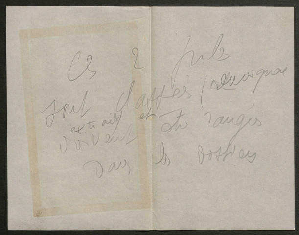 Témoignage de Bourges (Abbé) et correspondance avec Jacques Péricard