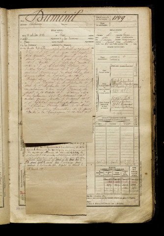 Duminil, Alphonse, né le 14 octobre 1883 à Rue (Somme), classe 1903, matricule n° 1149, Bureau de recrutement d'Abbeville