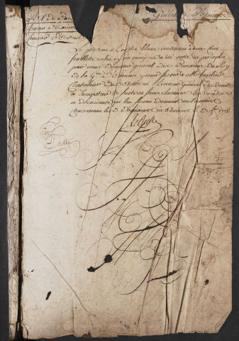 Registre et table des domaines du bureau d’Amiens pour la période 1778-1785