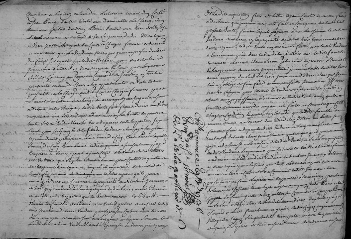 Etude de Me Grégoire Rault à Amiens (étude n°21). Minutes de l'année 1736