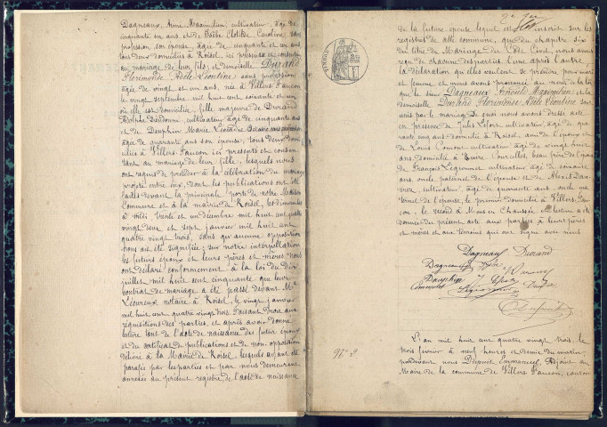 Villers-Faucon : mariages (1883-1892)