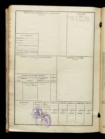 Béthermin, Gustave Arthur, né le 07 mai 1892 à Ronssoy (Somme), classe 1912, matricule n° 996, Bureau de recrutement de Péronne