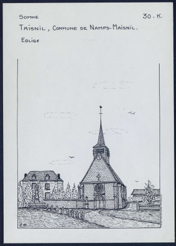 Taisnil (commune de Namps-Maisnil) : église - (Reproduction interdite sans autorisation - © Claude Piette)