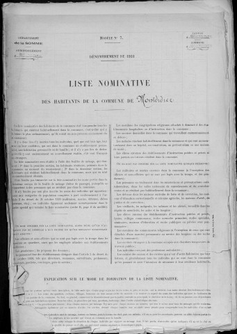 Recensement de la population : Montdidier