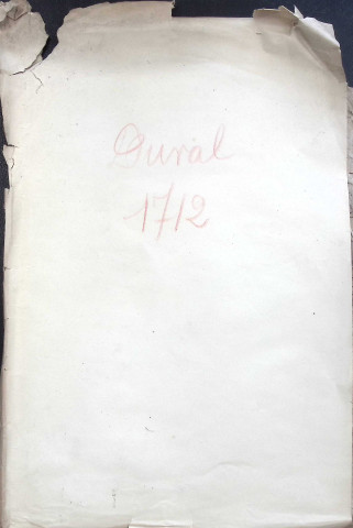 Etude de Me Jean Duval à Amiens (étude n°8). Minutes de l'année 1712