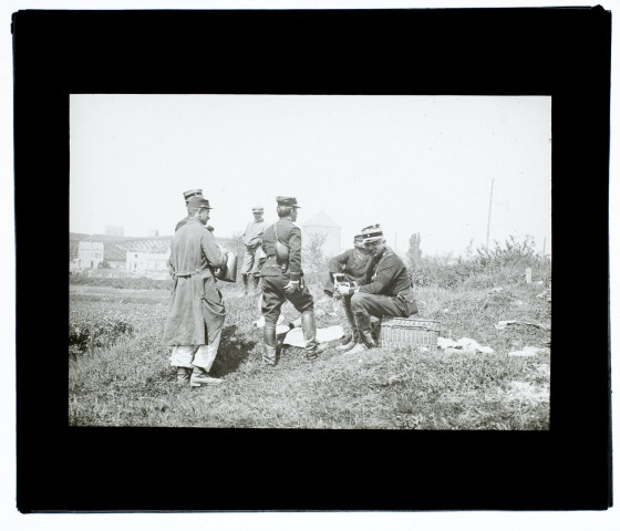 Retour de Sissonne 8e chasseurs à pied à Longueau - mai 1905
