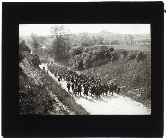 72e de ligne, marches d'épreuve route de Boves - mai 1904