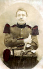 Portrait en buste d'Arthur Lorge avec son uniforme