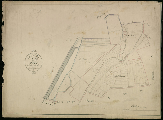Plan du cadastre napoléonien - Offoy : Aumale, A2
