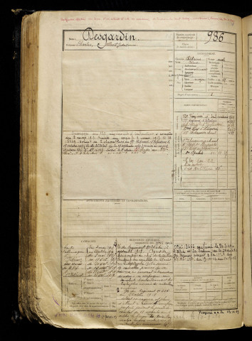 Desgardin, Charles Albert Gustave, né le 26 avril 1898 à Saint-Valery-sur-Somme (Somme), classe 1918, matricule n° 936, Bureau de recrutement d'Abbeville