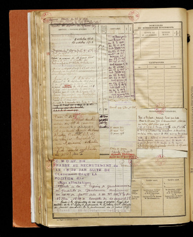 Cardon, Ernest Georges Gustave, né le 15 avril 1892 à Foucaucourt-en-Santerre (Somme), classe 1912, matricule n° 855, Bureau de recrutement de Péronne