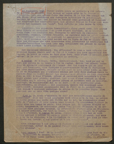 Témoignage de Anonyme 57 et correspondance avec Jacques Péricard