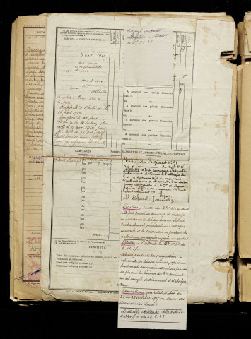 Marsillac, Elie Abel Léopold, né le 03 mai 1889 à Vercourt (Somme), classe 1909, matricule n° 822, Bureau de recrutement d'Abbeville