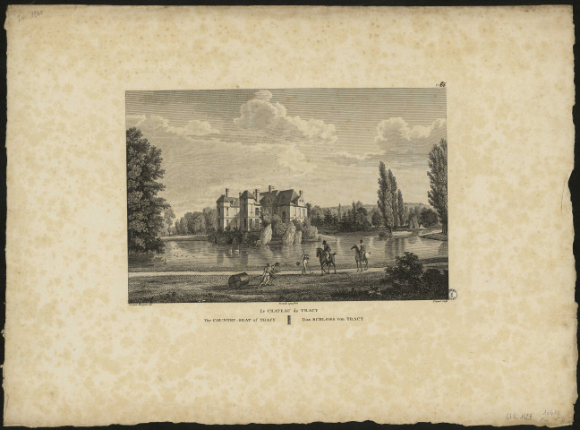 Pl. 65. Le château de Tracy. The country-seat of Tracy. Das schloes von Tracy