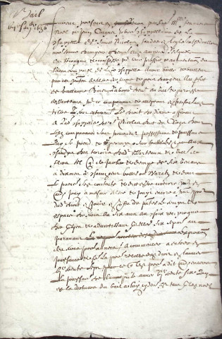 Etude de Me Jean Duval à Amiens (étude n°8). Minutes de l'année 1636