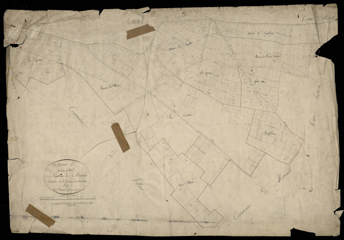 Plan du cadastre napoléonien - Mezieres-en-Santerre (Mézières) : E1