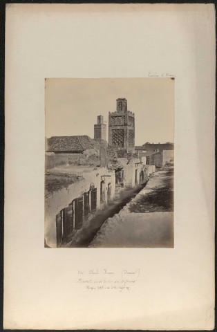 Province d'Oran. 21 planches photographiques pour l'inventaire de monuments historiques : mosquée de Sidi-bel-Hacen ou Sidi-Aboul-Hacen, mosquée de Sidi-el-Hallony