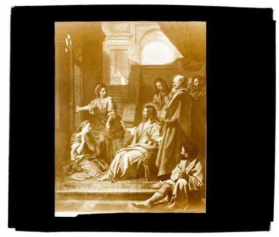 Vie publique - le Christ chez Lazare - peinture de Jouvenet