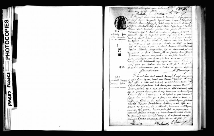 Saint-Riquier : naissances, mariages, décès (registres reconstitués)