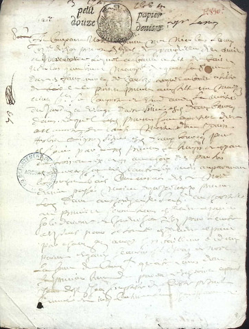 Etude de Me Pierre Trencart à Amiens (étude n°7). Minutes de l'année 1684
