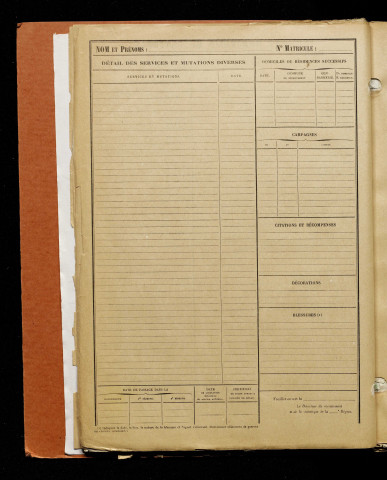 Inconnu, classe 1917, matricule n° 9, Bureau de recrutement d'Amiens