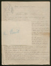 Témoignage de Benit, François et correspondance avec Jacques Péricard