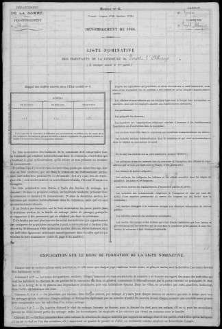 Recensement de la population : Forest-l'Abbaye