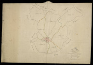 Plan du cadastre napoléonien - Toutencourt : tableau d'assemblage