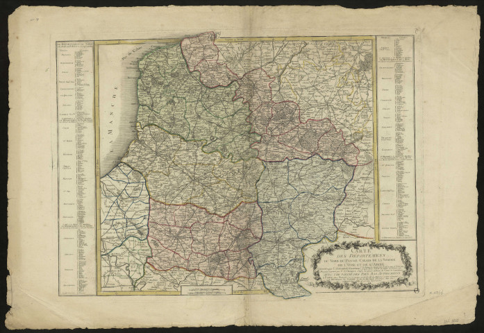 Départements du Nord, du Pas-de-Calais, de la Somme, de l'Oise, de l'Aisne avec une partie des Pays-Bas Autrichiens