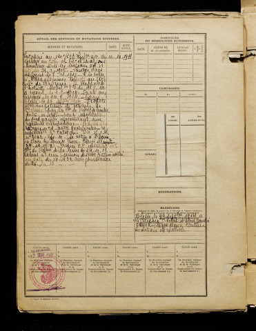 Trannoy, Gustave Fernand, né le 23 septembre 1890 à Ytres (Pas-de-Calais), classe 1910, matricule n° 1063, Bureau de recrutement de Péronne