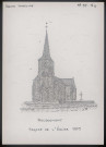 Rocquemont (Seine-Maritime) : façade de l'église - (Reproduction interdite sans autorisation - © Claude Piette)