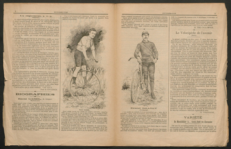 Montdidier-Cycle - Organe des Echanges & Occasions - Journal de l'agence vélocipédique de Montdidier. 1ère année, n° 3