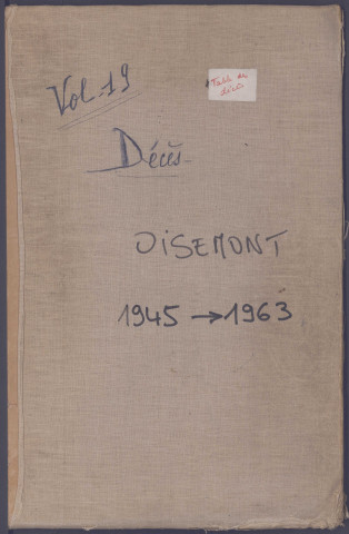 Table des successions et absences du bureau de Oisemont